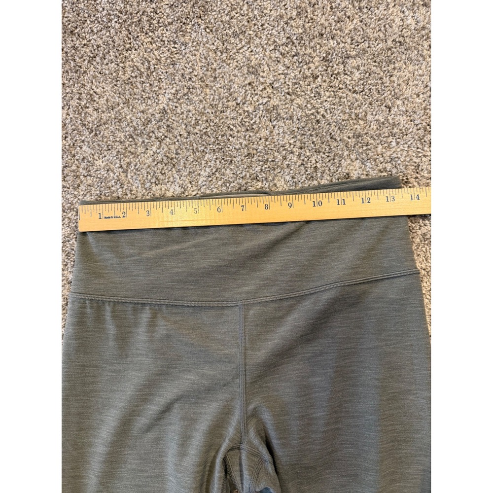 Athleta Leggings Womens Medium Green Elation 7/8 Tight Ultra High Rise Heathered - Picture 4 of 9